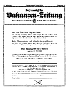 Schwartzsche Vokanzen-Zeitung, Jg. 71, 1941, Nr 16