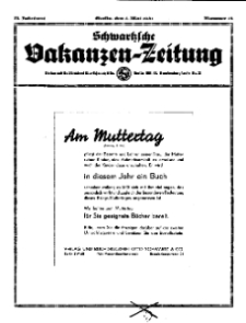 Schwartzsche Vokanzen-Zeitung, Jg. 71, 1941, Nr 18