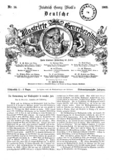 Deutsche Illustrirte Gewerbezeitung, 1862. Jahrg. XXVII, nr 14.