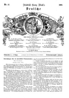 Deutsche Illustrirte Gewerbezeitung, 1862. Jahrg. XXVII, nr 17.