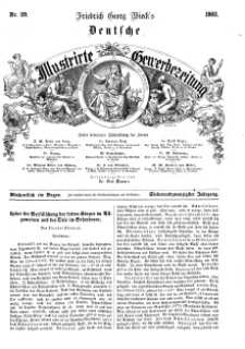 Deutsche Illustrirte Gewerbezeitung, 1862. Jahrg. XXVII, nr 29.
