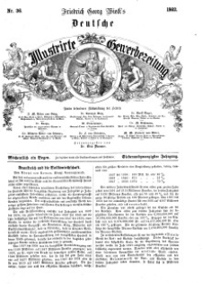 Deutsche Illustrirte Gewerbezeitung, 1862. Jahrg. XXVII, nr 36.