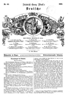 Deutsche Illustrirte Gewerbezeitung, 1862. Jahrg. XXVII, nr 43.