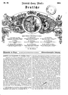 Deutsche Illustrirte Gewerbezeitung, 1862. Jahrg. XXVII, nr 46.