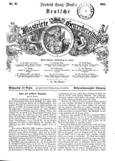 Deutsche Illustrirte Gewerbezeitung, 1862. Jahrg. XXVII, nr 47.