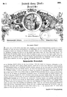 Deutsche Illustrirte Gewerbezeitung, 1863. Jahrg. XXVIII, nr 1.