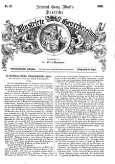 Deutsche Illustrirte Gewerbezeitung, 1863. Jahrg. XXVIII, nr 21.