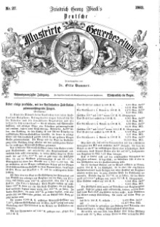 Deutsche Illustrirte Gewerbezeitung, 1863. Jahrg. XXVIII, nr 27.