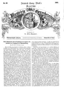 Deutsche Illustrirte Gewerbezeitung, 1863. Jahrg. XXVIII, nr 29.