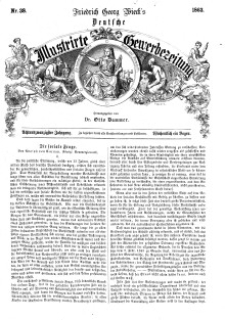 Deutsche Illustrirte Gewerbezeitung, 1863. Jahrg. XXVIII, nr 38.