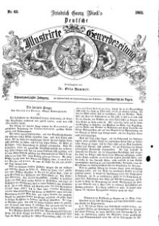Deutsche Illustrirte Gewerbezeitung, 1863. Jahrg. XXVIII, nr 43.