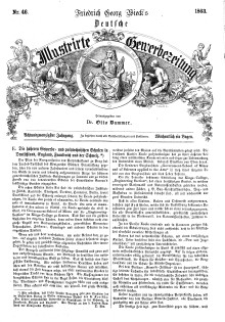 Deutsche Illustrirte Gewerbezeitung, 1863. Jahrg. XXVIII, nr 46.