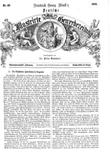 Deutsche Illustrirte Gewerbezeitung, 1863. Jahrg. XXVIII, nr 49.