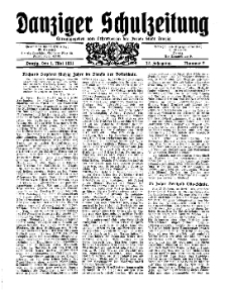 Danziger Schulzeitung, Jg. 12, 1931, Nr 9.