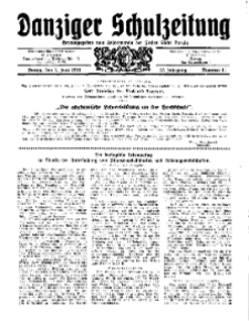 Danziger Schulzeitung, Jg. 12, 1931, Nr 11.