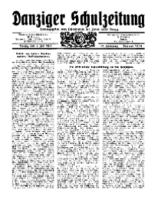 Danziger Schulzeitung, Jg. 12, 1931, Nr 13/14.