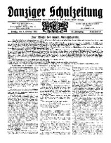Danziger Schulzeitung, Jg. 12, 1931, Nr 19.