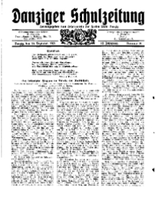 Danziger Schulzeitung, Jg. 12, 1931, Nr 24.
