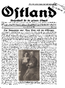 Ostland : Wochenschrift für die gesamte Ostmark, Jg. 11, 1930, Nr 4.