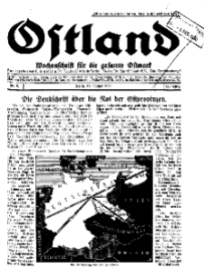 Ostland : Wochenschrift für die gesamte Ostmark, Jg. 11, 1930, Nr 5.