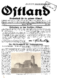 Ostland : Wochenschrift für die gesamte Ostmark, Jg. 11, 1930, Nr 13.