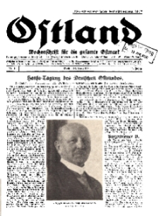 Ostland : Wochenschrift für die gesamte Ostmark, Jg. 11, 1930, Nr 16.