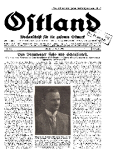 Ostland : Wochenschrift für die gesamte Ostmark, Jg. 11, 1930, Nr 17.