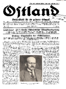 Ostland : Wochenschrift für die gesamte Ostmark, Jg. 11, 1930, Nr 23.