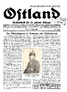 Ostland : Wochenschrift für die gesamte Ostmark, Jg. 11, 1930, Nr 33.
