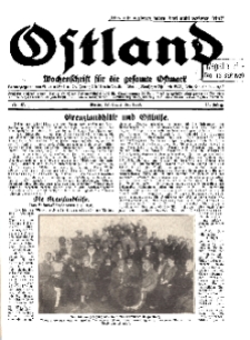 Ostland : Wochenschrift für die gesamte Ostmark, Jg. 11, 1930, Nr 37.