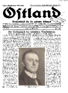 Ostland : Wochenschrift für die gesamte Ostmark, Jg. 11, 1930, Nr 44.