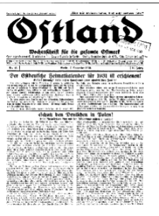 Ostland : Wochenschrift für die gesamte Ostmark, Jg. 11, 1930, Nr 45.