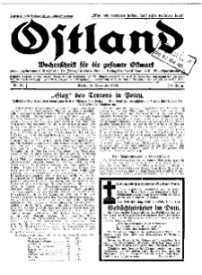 Ostland : Wochenschrift für die gesamte Ostmark, Jg. 11, 1930, Nr 47.