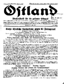 Ostland : Wochenschrift für die gesamte Ostmark, Jg. 12, 1931, Nr 2.