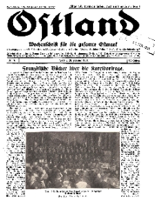 Ostland : Wochenschrift für die gesamte Ostmark, Jg. 12, 1931, Nr 8.