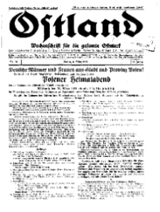 Ostland : Wochenschrift für die gesamte Ostmark, Jg. 12, 1931, Nr 10.