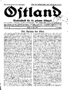 Ostland : Wochenschrift für die gesamte Ostmark, Jg. 12, 1931, Nr 13.