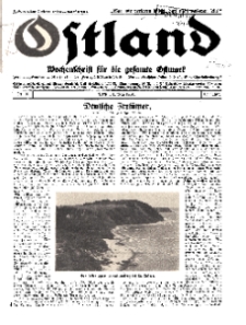 Ostland : Wochenschrift für die gesamte Ostmark, Jg. 12, 1931, Nr 18.