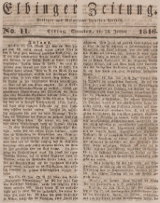 Elbinger Zeitung, No. 11 Sonnabend, 24. Januar 1846
