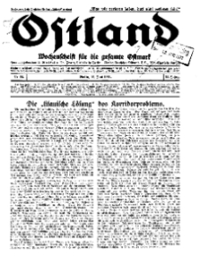 Ostland : Wochenschrift für die gesamte Ostmark, Jg. 12, 1931, Nr 24.