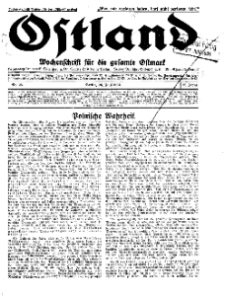 Ostland : Wochenschrift für die gesamte Ostmark, Jg. 12, 1931, Nr 26.
