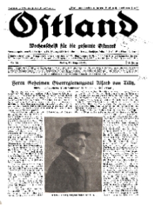 Ostland : Wochenschrift für die gesamte Ostmark, Jg. 12, 1931, Nr 34.
