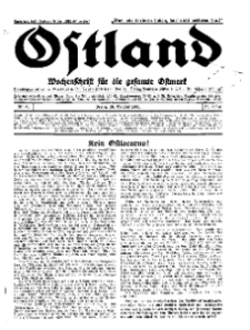 Ostland : Wochenschrift für die gesamte Ostmark, Jg. 12, 1931, Nr 42.