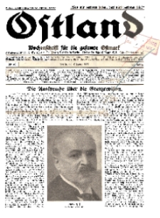 Ostland : Wochenschrift für die gesamte Ostmark, Jg. 12, 1931, Nr 43.