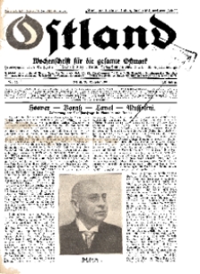 Ostland : Wochenschrift für die gesamte Ostmark, Jg. 12, 1931, Nr 44.