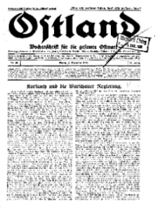 Ostland : Wochenschrift für die gesamte Ostmark, Jg. 12, 1931, Nr 49.
