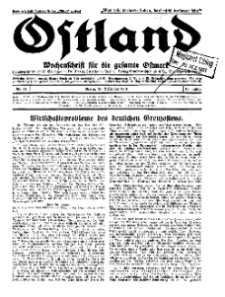 Ostland : Wochenschrift für die gesamte Ostmark, Jg. 12, 1931, Nr 51.