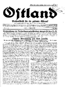 Ostland : Wochenschrift für die gesamte Ostmark, Jg. 10, 1929, Nr 5.
