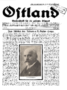 Ostland : Wochenschrift für die gesamte Ostmark, Jg. 10, 1929, Nr 17.