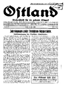 Ostland : Wochenschrift für die gesamte Ostmark, Jg. 10, 1929, Nr 21.
